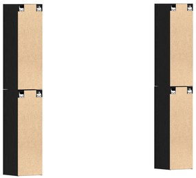 Conjunto de 4 Peças do Armário de TV vidaXL Carvalho Preto 30.5x30x90