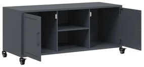 Móvel de TV 100,5x39x43,5 cm aço antracite