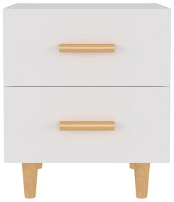Mesas de cabeceira 2pcs 40x35x47,5 cm branco
