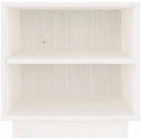 Mesas de cabeceira 2 pcs 40x34x40 cm pinho maciço branco