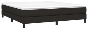 Estrutura de cama sem colchão 160x200 cm tecido preto