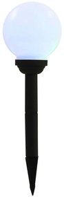Candeeiro solar de exterior LED 8 pcs esférico 15 cm RGB
