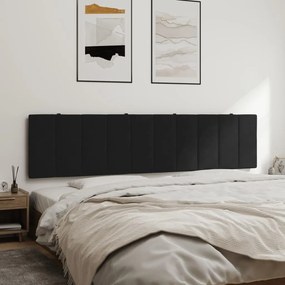 Almofadão de cabeceira 200 cm veludo preto