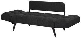 Sofá-cama em tecido preto BREKKE Beliani