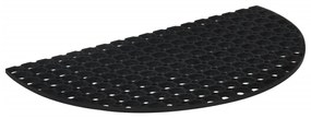 Tapete de porta semicircular 45x75 cm borracha