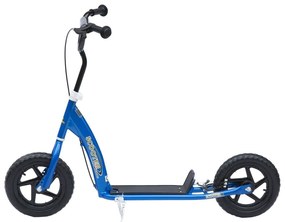 Trotinete para Crianças e Adultos Guiador Ajustável com Travão 2 Rodas 12 PulgadasCarga 100kg 120x52x80-88cm Aço
