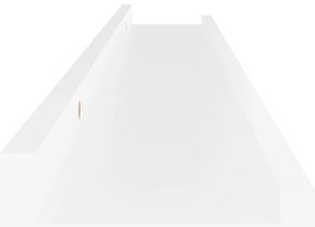 Prateleiras de parede 4 pcs 80x9x3 cm branco