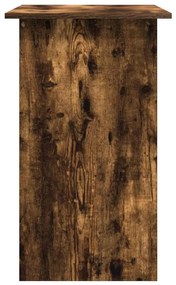 Secretária 80x45x74 cm derivados de madeira cor carvalho fumado