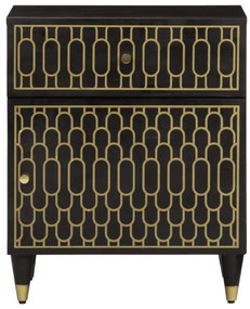 Mesa de cabeceira 50x33x60 cm madeira de mangueira maciça