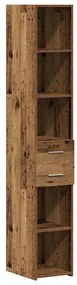 Armário Slim vidaXL Madeira Antiga 30x42.5x225 cm Madeira Engenharia