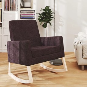 vidaXL Cadeira de baloiço tecido roxo