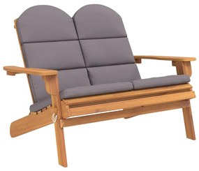 3 pcs conjunto lounge de jardim Adirondack acácia maciça