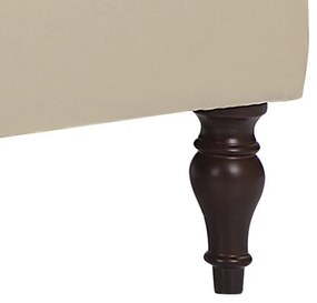 Chaise-longue à direita com arrumação em pele sintética creme PESSAC II Beliani