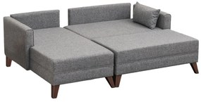 Sofá-Cama de Canto Bella – Cinzento – 205x140x85 cm