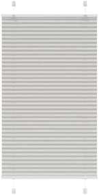Cinzento Luz Plissada Cega 80x100 cm Largura Tecido 79,4 cm