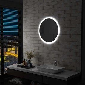 144723 vidaXL Espelho LED para casa de banho 60 cm