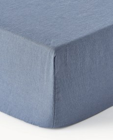 Lençol em linho lavado com elástico boxspring Airy