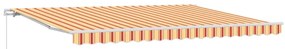 Toldo Retrátil Amarelo e Laranja 450x300 cm