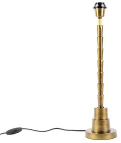 Candeeiro de mesa Art Deco bronze sem abajur - Pisos Art Deco