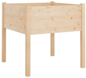 Vasos de jardim 2 pcs 70x70x70 cm madeira de pinho maciça