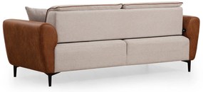 ****  
Sofá-Cama de 3 Lugares Aren – Bege – 215x85x85 cm

**