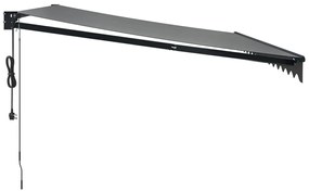 Toldo retrátil automático 4,5x3 m antracite