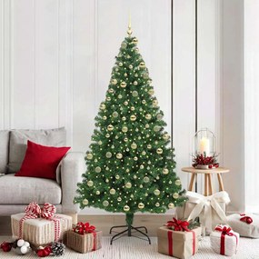 vidaXL Árvore de Natal Artificial Verde 180 cm PVC, Aço e Plástico