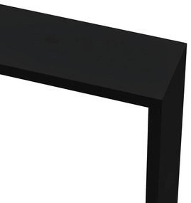 Prateleiras de parede em forma de cubo 3 pcs MDF preto