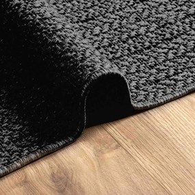 Tapete ZIZUR antracite 160x230 cm aspeto juta interior exterior