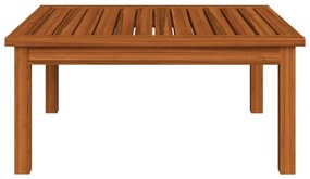 2 pcs conjunto lounge de jardim c/ almofadões acácia maciça