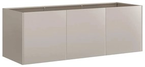 Floreira enferrujada 120x40x40 cm aço resistente