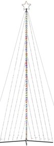 LED Árvore de Natal 789 LEDs Colorido 476 cm