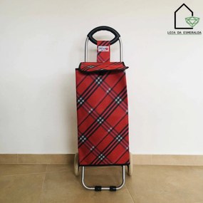 Carrinho para Compras | Vermelho &amp; Preto