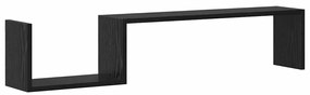 Prateleira de Parede vidaXL 2 pcs Carvalho Preto 100x15x70 cm Madeira