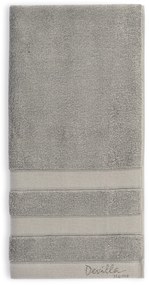 Toalhas 100% algodão 550 gr./m2 - Tinta organica - Bordado Devilla Home: Grey 1 Toalha 70x130 cm + 1 Toalha 50x95 cm + 1 Toalha 30x50 cm