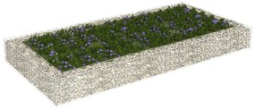 Canteiro elevado/cesto gabião 200x100x20 cm aço galvanizado