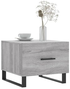 Mesas de centro 2 pcs 50x50x40 cm madeira proc. sonoma cinza