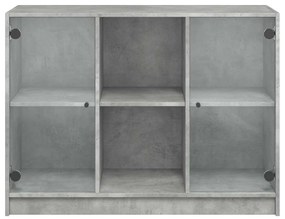 Aparador 102x37x75,5 cm derivados de madeira cinzento cimento