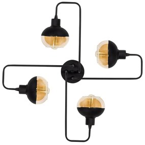 Candeeiro de Teto Anı – Preto – Diâmetro 72 cm
