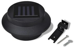 Conjunto Lâmpada Solar 6 Peças de Exterior para a Cerca Calha