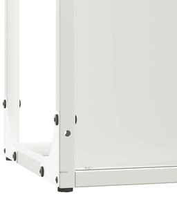 Suporte para lenha 25x25x80 cm aço laminado a frio branco