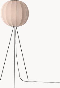 Candeeiro de pé artesanal grande com tripé Knit-Wit