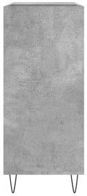 Armário p/ discos 84,5x38x89 cm derivados madeira cinza-cimento