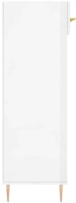 Sapateira 60x35x105 cm derivados de madeira branco brilhante