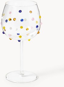 Copos de vinho em vidro borossilicato artesanais Perli, conjunto de 4