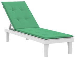 Almofadão para cadeira de terraço (75+105)x50x4 cm verde