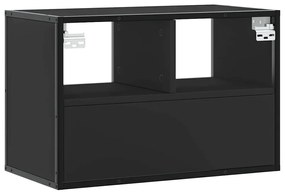 Móvel para TV 60x31x39,5 cm derivados de madeira/metal preto