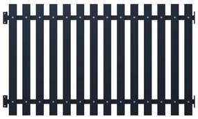 Cerca de jardim 170,5x75 cm aço revestido a pó antracite