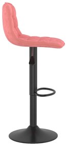 Bancos de bar 2 pcs veludo rosa