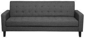 Sofá-cama de tecido cinzento escuro VEHKOO Beliani